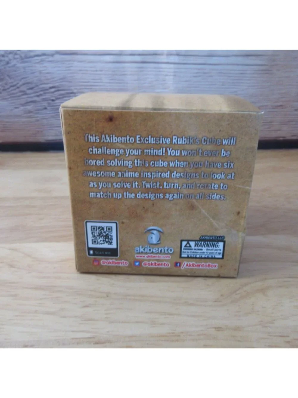 Akibento Exclusive Wanted  Puzzle Rubix Cube